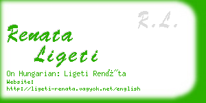 renata ligeti business card